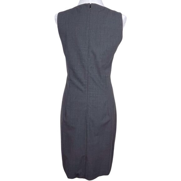 Theory Betty 2B Edition Sheath Dress Size 8 Wool Blend Gray Sleeveless EUC - Picture 3 of 15